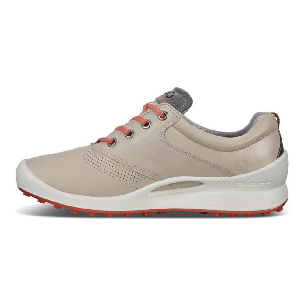 Womens Golf Shoes - ECCO Biom Golf Hybrid - Beige - 4890IUSBG